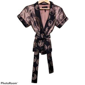 BCBGMAXAZRIA, Kimono Kori Belted Silk Jacket, EUC, Size XS